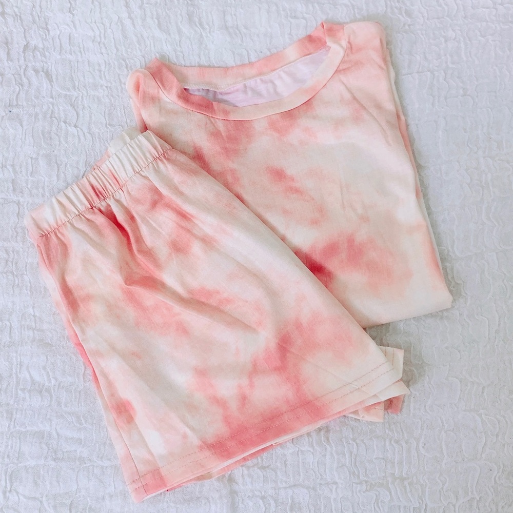 Last L SALE!🎉🥰 Peach 🍑 Tie Dye Lounge Set - Picture 5 of 5